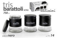 Set 3 Tris Barattoli da cucina