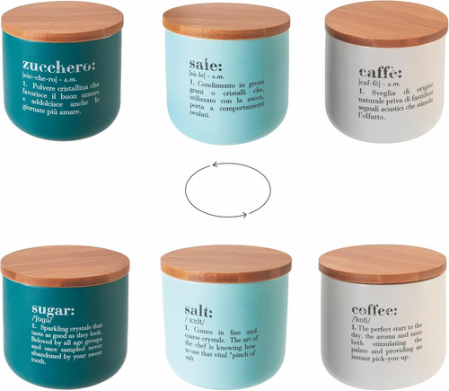 Set barattoli sale zucchero - 3,