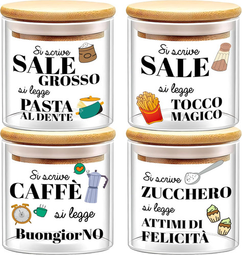 Set barattoli vetro - barattoli, sale