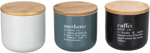 Set barattoli sale - 3, zucchero
