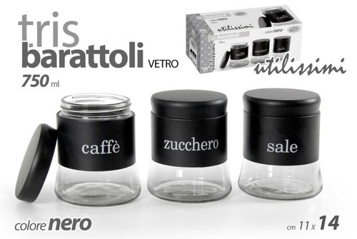 Set tris barattoli cucina - set,