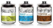 Set 3 Barattoli da Cucina in