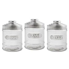Tris barattoli vetro 3 pz