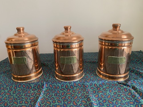 Set barattoli rame - barattoli, zucchero
