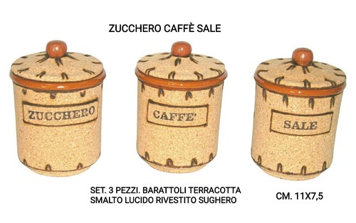 Set barattoli terracotta - 3,