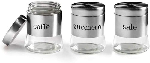Barattoli tris set pezzi - barattoli,