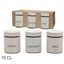 TRIS BARATTOLI VETRO CL.75