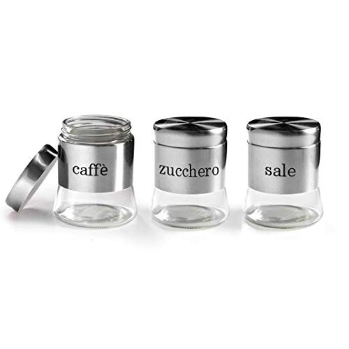 Set barattoli cucina vetro - barattoli,