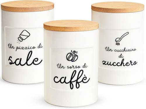 Set barattoli ceramica sale - ceramica,